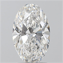 Natural Diamond 1.70 Carats, Oval with  Cut, G Color, VS1 Clarity and Certified by GIA