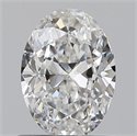 Natural Diamond 0.70 Carats, Oval with  Cut, F Color, VVS2 Clarity and Certified by GIA