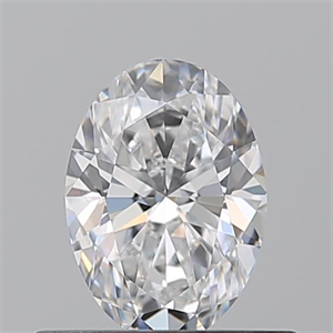 Picture of Natural Diamond 0.51 Carats, Oval with  Cut, D Color, VVS2 Clarity and Certified by GIA