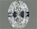 Natural Diamond 0.60 Carats, Oval with  Cut, I Color, VS1 Clarity and Certified by GIA