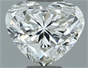 Natural Diamond 0.70 Carats, Heart with  Cut, I Color, SI2 Clarity and Certified by GIA