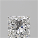Natural Diamond 1.02 Carats, Princess with  Cut, G Color, VVS1 Clarity and Certified by GIA