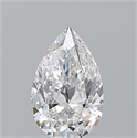 Natural Diamond 0.50 Carats, Pear with  Cut, E Color, SI1 Clarity and Certified by GIA