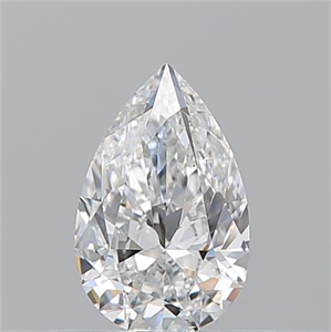 Picture of Natural Diamond 0.50 Carats, Pear with  Cut, E Color, SI1 Clarity and Certified by GIA