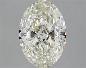 Picture of Natural Diamond 2.51 Carats, Oval with  Cut, J Color, SI2 Clarity and Certified by IGI