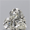 Natural Diamond 0.50 Carats, Heart with  Cut, H Color, IF Clarity and Certified by IGI