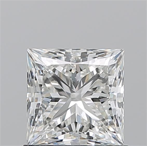 Picture of Natural Diamond 1.02 Carats, Princess with  Cut, H Color, SI2 Clarity and Certified by GIA