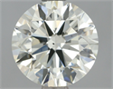 Natural Diamond 1.51 Carats, Round with Excellent Cut, K Color, VS2 Clarity and Certified by IGI