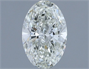 Natural Diamond 0.90 Carats, Oval with  Cut, I Color, VS1 Clarity and Certified by IGI
