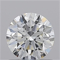 Natural Diamond 0.72 Carats, Round with Excellent Cut, D Color, SI2 Clarity and Certified by GIA