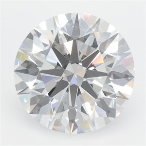 Picture of Lab Grown Diamond 3.42 Carats, Round with Excellent Cut, D Color, FL Clarity and Certified by GIA