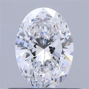 Picture of Natural Diamond 0.44 Carats, Oval with  Cut, D Color, VVS2 Clarity and Certified by GIA