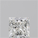 Natural Diamond 1.01 Carats, Princess with  Cut, I Color, VVS1 Clarity and Certified by GIA