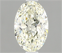 Natural Diamond 0.85 Carats, Oval with  Cut, J Color, VVS2 Clarity and Certified by IGI