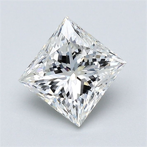 Foto Diamante Natural 1.03 quilates, Princesa , Color I, claridad SI1 y certificado GIA de