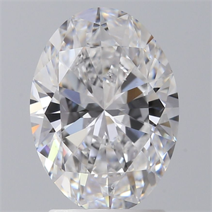 Picture of Natural Diamond 2.01 Carats, Oval with  Cut, D Color, SI1 Clarity and Certified by GIA