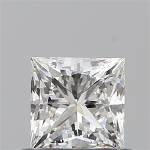 Picture of Natural Diamond 0.50 Carats, Princess with  Cut, G Color, IF Clarity and Certified by GIA