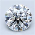 Natural Diamond 5.01 Carats, Round with Excellent Cut, F Color, SI2 Clarity and Certified by GIA