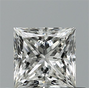 Picture of Natural Diamond 0.57 Carats, Princess with  Cut, H Color, VVS1 Clarity and Certified by GIA