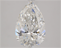 Natural Diamond 2.72 Carats, Pear with  Cut, F Color, FL Clarity and Certified by GIA