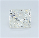 Natural Diamond 1.41 Carats, Princess with  Cut, J Color, VS2 Clarity and Certified by GIA