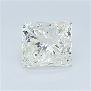 Foto Diamante Natural 1.41 quilates, Princesa , Color J, claridad VS2 y certificado GIA de
