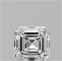 Diamante Natural 0.90 quilates, Asscher , Color E, claridad SI1 y certificado GIA