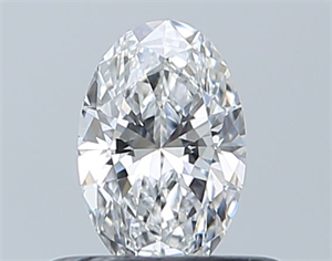 Picture of Natural Diamond 0.40 Carats, Oval with  Cut, D Color, VVS1 Clarity and Certified by GIA