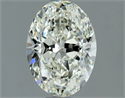 Natural Diamond 1.01 Carats, Oval with  Cut, J Color, VS1 Clarity and Certified by IGI