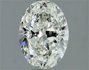 Picture of Natural Diamond 1.01 Carats, Oval with  Cut, J Color, VS1 Clarity and Certified by IGI