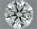 Natural Diamond 0.71 Carats, Round with Excellent Cut, J Color, SI1 Clarity and Certified by IGI