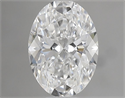 Natural Diamond 0.53 Carats, Oval with  Cut, E Color, SI1 Clarity and Certified by GIA