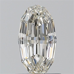 Picture of Natural Diamond 1.00 Carats, Oval with  Cut, K Color, SI1 Clarity and Certified by GIA