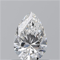Diamante Natural 0.53 quilates, De pera , Color E, claridad VVS2 y certificado GIA