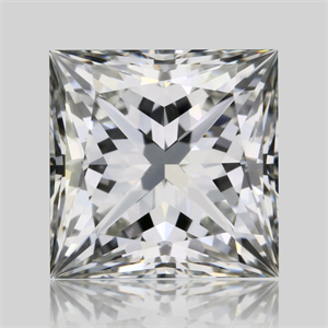 Picture of Natural Diamond 1.01 Carats, Princess with  Cut, I Color, VVS1 Clarity and Certified by GIA