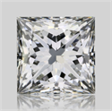 Natural Diamond 1.01 Carats, Princess with  Cut, I Color, VVS1 Clarity and Certified by GIA