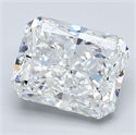 Diamante Natural 2.51 quilates, Radiante , Color F, claridad SI1 y certificado GIA