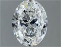 Natural Diamond 1.20 Carats, Oval with  Cut, G Color, VS2 Clarity and Certified by GIA