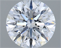 Lab Grown Diamond 1.22 Carats, Round with Excellent Cut, D Color, VS1 Clarity and Certified by IGI