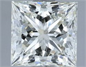 Natural Diamond 2.01 Carats, Princess with  Cut, J Color, VVS2 Clarity and Certified by IGI