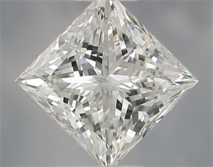 Picture of Natural Diamond 0.71 Carats, Princess with  Cut, F Color, VS1 Clarity and Certified by IGI