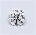 Diamante Natural 0.50 quilates, Redondo , Color D, claridad SI1 y certificado GIA