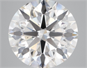 Lab Grown Diamond 7.70 Carats, Round with Ideal Cut, G Color, VS2 Clarity and Certified by IGI