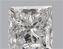 Natural Diamond 0.70 Carats, Princess with  Cut, E Color, SI1 Clarity and Certified by GIA