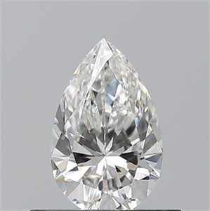 Picture of Natural Diamond 0.50 Carats, Pear with  Cut, H Color, VVS1 Clarity and Certified by GIA