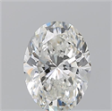 Natural Diamond 1.21 Carats, Oval with  Cut, H Color, VVS1 Clarity and Certified by GIA
