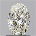 Diamante Natural 0.53 quilates, Ovalado , Color J, claridad VVS2 y certificado GIA