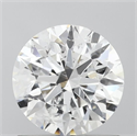 Natural Diamond 1.01 Carats, Round with Excellent Cut, F Color, I1 Clarity and Certified by GIA