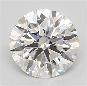 Picture of Natural Diamond 0.54 Carats, Round with Excellent Cut, F Color, VVS2 Clarity and Certified by GIA