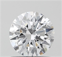 Lab Grown Diamond 1.00 Carats, Round with Ideal Cut, D Color, VVS2 Clarity and Certified by IGI